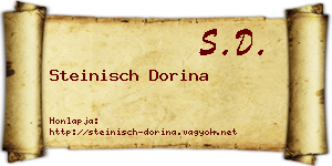 Steinisch Dorina névjegykártya